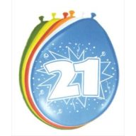 21. évszámos lufi (8 db/cs)