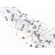 Gyöngyboa (5 x 1,2 m) ezüst