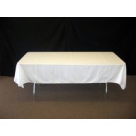 Fehér textil asztalterítő (5 m x 1,5 m) - szegetlen