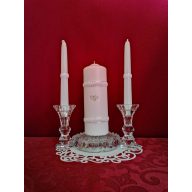 Esküvői gyertyaszett 3 részes, bortnis 28.