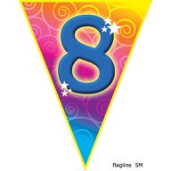 Évszámos zászlógirland 8. (5 méter)