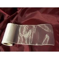 Fehér 11 cm x 10 m organza