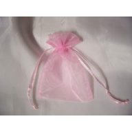 14x21 cm organza tasak rózsaszín