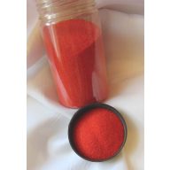 Dekorhomok korallpiros (400 gr) - finomszemű