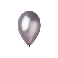 Metál lufi 27 cm - 018 ezüst
