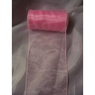 Rózsaszín 11 cm x 10 m organza