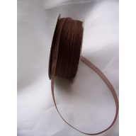 Organza szalag 0,6 cm x 22,86 m, barna - 044