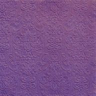   Sötétlila(5512) dombornyomott desszert szalvéta 25x25 (15 db) AMB