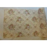   Vintage, juta, rózsás asztali futó (30 cm x 5 m) - YH - 30 - 247