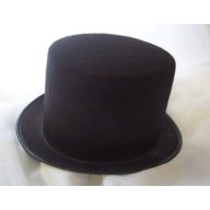 Fekete textil cilinder