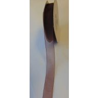 Organza szalag 1,5 cm x 22,86 m, csoki (044)