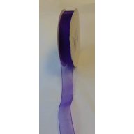 Organza szalag 1,5 cm x 22,86 m, s.lila (0267)