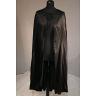 Fekete selyem köpeny (55 cm hosszú) - gyerek méret