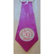 Nyakkendő 50.szülinapra, pink