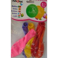 Boldog 5. születésnapot! lufi (5 db)