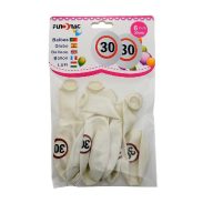 Évszámos lufi 30. (6 db)