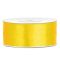 2,5 cm-es szatén szalag (25 m) sárga (084c)