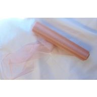 Rózsakvarc 23,5 cm x 10 m organza - 612