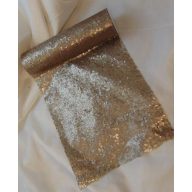 Flitteres dekoranyag (25 cm x 3 m), cappucino - 469