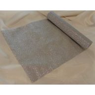 Glitteres dekoranyag (28 cm x 5 m), ezüst - 102