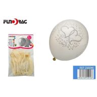 Gumi lufi dupla szív mintával, 30 cm-es (5 db) - 210246