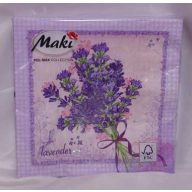 Levendulás szalvéta (33x33), 3 rétegű, 