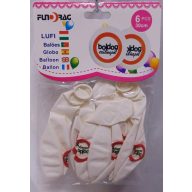   Boldog születésnapot! lufi, 30 cm-es (6 db) - közlekedési táblás