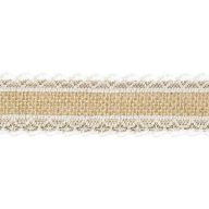 Juta szalag, szélén csipkével (4 cm x 5 m) - TJ3 - 4
