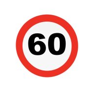 Közlekedési tábla 60. (48 cm)