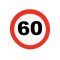 Közlekedési tábla 60. (48 cm)