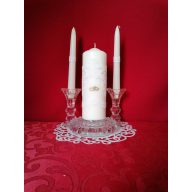 Gyertyaszett csipke rátéttel