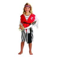 Kalóz lány jelmez (130 - 140 méret) - 088915