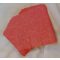 Korallpiros dombornyomott szalvéta, fényes, 33x33 (16 db) - 74163