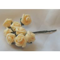 Habrózsa csokor krém, 10 cm-es (8 szálas)