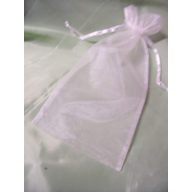 15x35 cm organza tasak törtfehér