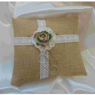 Vintage, esküvői gyűrűpárna