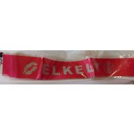 Elkelt vállszalag csillámos betűkkel (pink színben)