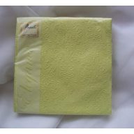   Világoszöld dombornyomott desszert szalvéta 25x25 (15 db) - 4931