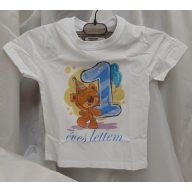 1. éves lettem póló, kisfiús