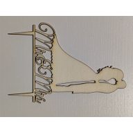 Vintage esküvői tortadísz, csók