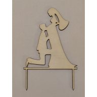 Vintage esküvői tortadísz, pocakos