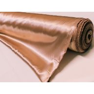 Sötét karamell szaténselyem (1,5 m széles)