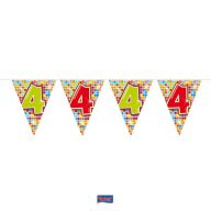 Évszámos zászlógirland 4. (6 m) - 14302