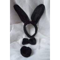 Nyuszi szett fekete (3 részes)