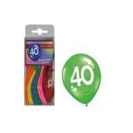 40. évszámos gumi lufi (12 db)