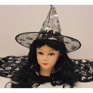 Boszorkány/varázsló kalap+köpeny