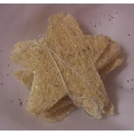 Szizál csillag girland, 1, 8 m, fehér vagy piros