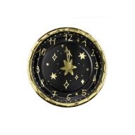 Újévi papír tányér, 18 cm (6 db) - TPP84