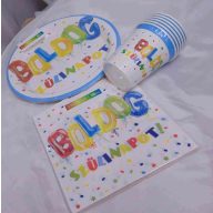 Papir pohár Boldog Születésnapot, - 6db - 250ml