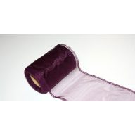 Padlizsánlila 11 cm x 10 m organza - 518